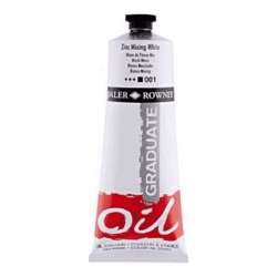 Daler Rowney - Daler Rowney Graduate Yağlı Boya 38ml 001 Zinc Mixing White