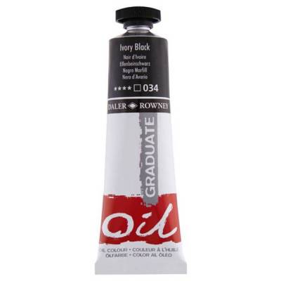 Daler Rowney Graduate Yağlı Boya 38ml 034 Ivory Black