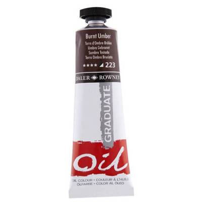 Daler Rowney Graduate Yağlı Boya 38ml 223 Burnt Umber