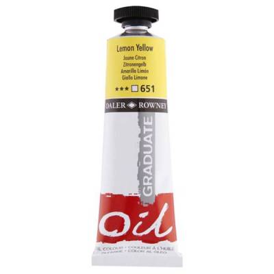 Daler Rowney Graduate Yağlı Boya 38ml 651 Lemon Yellow