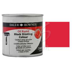 Daler Rowney - Daler Rowney Oil Based Block Printing 250ml 547 Brilliant Red
