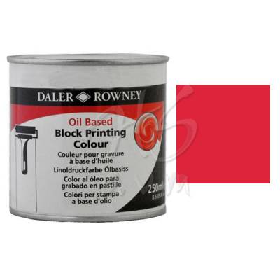 Daler Rowney Oil Based Block Printing 250ml 547 Brilliant Red