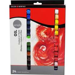 Daler Rowney - Daler Rowney Simply Yağlı Boya Seti 24x12ml