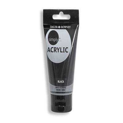 Daler Rowney Simply Akrilik Boya 250ml 026 Black