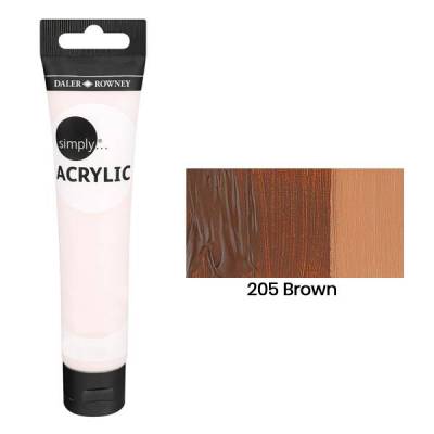 Daler Rowney Simply Akrilik Boya 75ml 205 Brown