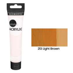 Daler Rowney - Daler Rowney Simply Akrilik Boya 75ml 213 Light Brown