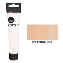 Daler Rowney - Daler Rowney Simply Akrilik Boya 75ml 220 Portrait Pink