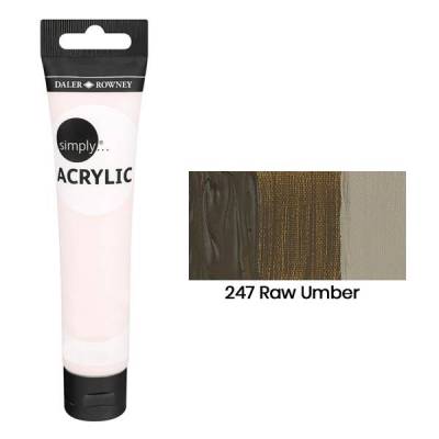 Daler Rowney Simply Akrilik Boya 75ml 247 Raw Umber