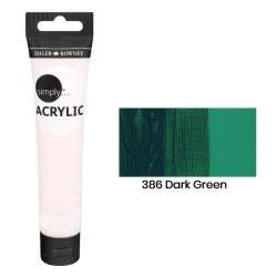 Daler Rowney - Daler Rowney Simply Akrilik Boya 75ml 386 Dark Green