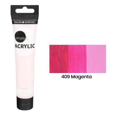 Daler Rowney Simply Akrilik Boya 75ml 409 Magenta