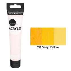 Daler Rowney - Daler Rowney Simply Akrilik Boya 75ml 618 Deep Yellow