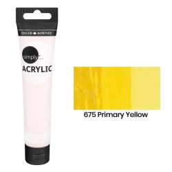 Daler Rowney - Daler Rowney Simply Akrilik Boya 75ml 675 Primary Yellow