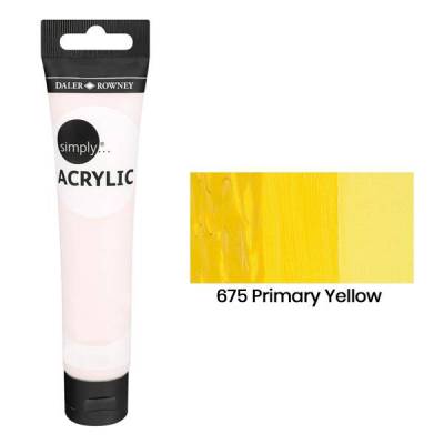 Daler Rowney Simply Akrilik Boya 75ml 675 Primary Yellow