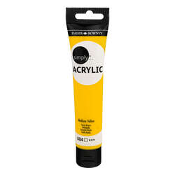 Daler Rowney - Daler Rowney Simply Akrilik Boya 75ml 684 Medium Yellow