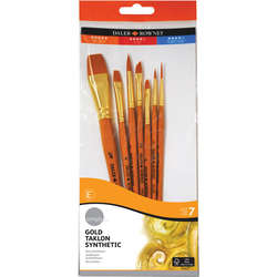 Daler Rowney - Daler Rowney Simply Gold Taklon Synthetic 7li Fırça Seti 700