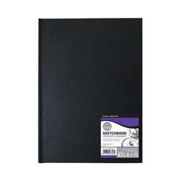 Daler Rowney - Daler Rowney Simply Hardback Sketchbook Extra White 110 Yaprak 100g A3 29.7x42 cm