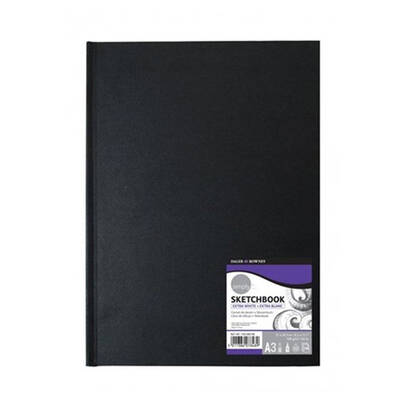 Daler Rowney Simply Hardback Sketchbook Extra White 110 Yaprak 100g A3 29.7x42 cm
