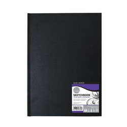 Daler Rowney - Daler Rowney Simply Hardback Sketchbook Extra White 110 Yaprak 100g A4 21x29.7 cm