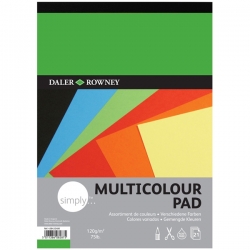 Daler Rowney - Daler Rowney Simply Multicolour Blok 120g 21 Yaprak A3