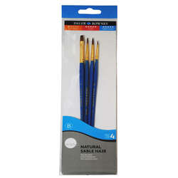 Daler Rowney - Daler Rowney Simply Natural Hair 4lü Fırça Seti Kod:401