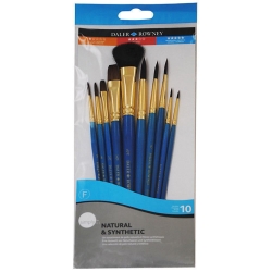 Daler Rowney - Daler Rowney Simply Natural Synthetic 10lu Fırça Seti 216 910 110