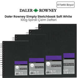 Daler Rowney - Daler Rowney Simply Sketchbook Soft White Spiralli 100g 54 SY