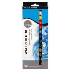 Daler Rowney - Daler Rowney Simply Watercolour Tüp Sulu Boya 12li Set 134500100