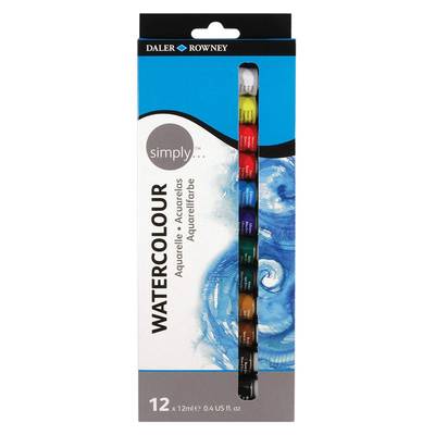 Daler Rowney Simply Watercolour Tüp Sulu Boya 12li Set 134500100