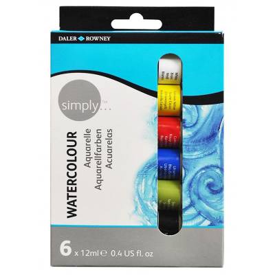 Daler Rowney Simply Watercolour Tüp Sulu Boya 6lı Set 134500006