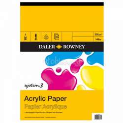 Daler Rowney - Daler Rowney System 3 A4 230 gr Akrilik Blok