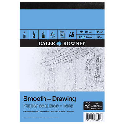 Daler Rowney Smooth Drawing Çizim Defteri 96g 50 Yaprak A5