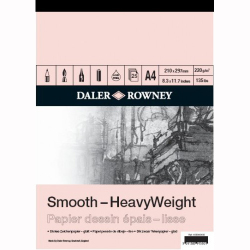 Daler Rowney - Daler Rowney Smooth HeavyWeight 220g 25 Yaprak A4