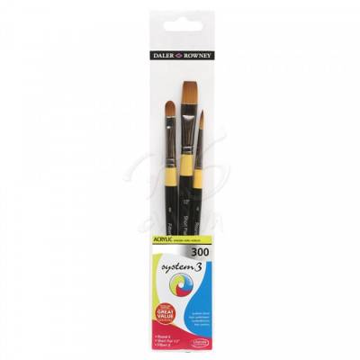 Daler Rowney System 3 Acrylic Fırça Seti 300