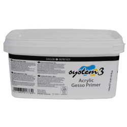 Daler Rowney - Daler Rowney System 3 Acrylic Gesso Primer Astar 1000ml