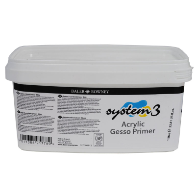 Daler Rowney System 3 Acrylic Gesso Primer Astar 1000ml