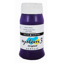 Daler Rowney - Daler Rowney System 3 Akrilik Boya 500ml 418 Velvet Purple