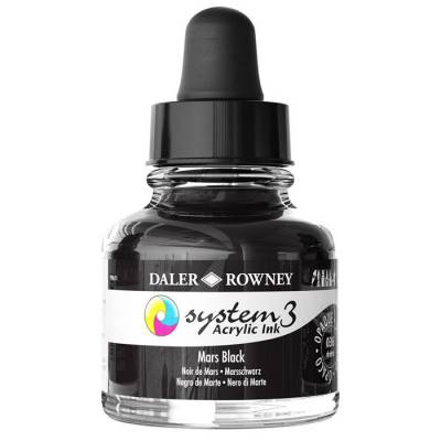 Daler Rowney System 3 Akrilik Mürekkep 29.5ml 036 Mars Black