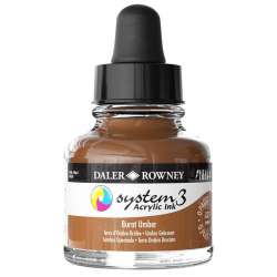 Daler Rowney - Daler Rowney System 3 Akrilik Mürekkep 29.5ml 223 Burnt Umber