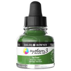 Daler Rowney - Daler Rowney System 3 Akrilik Mürekkep 29.5ml 375 Sap Green