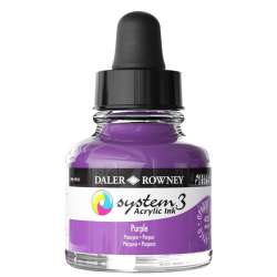 Daler Rowney - Daler Rowney System 3 Akrilik Mürekkep 29.5ml 433 Purple