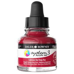 Daler Rowney - DR System 3 Akrilik Mürekkep 29.5ml 504 Cadmium Red Deep Hue