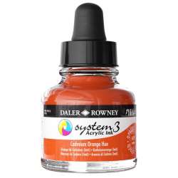 Daler Rowney - DR System 3 Akrilik Mürekkep 29.5ml 619 Cadmium Orange Hue