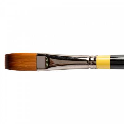 Daler Rowney System 3 Seri 44 Uzun Sap Düz Kesik Uçlu Fırça No:10