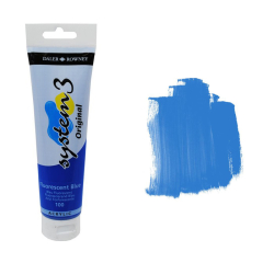 Daler Rowney - Daler Rowney System 3 Akrilik Boya 150ml 100 Fluorescent Blue