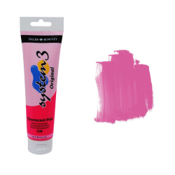 Daler Rowney - Daler Rowney System 3 Akrilik Boya 150ml 538 Fluorescent Pink