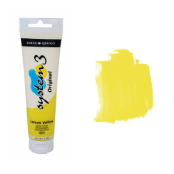 Daler Rowney - Daler Rowney System 3 Akrilik Boya 150ml 651 Lemon Yellow