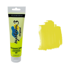 Daler Rowney - Daler Rowney System 3 Akrilik Boya 150ml 681 Fluorescent Yellow