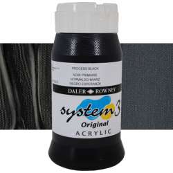 Daler Rowney - Daler Rowney System 3 Akrilik Boya 500ml 040 Process Black