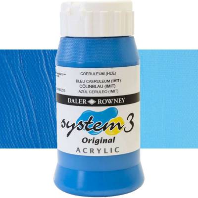 Daler Rowney System 3 Akrilik Boya 500ml 112 Coeruleum Blue (hue)