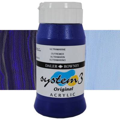 Daler Rowney System 3 Akrilik Boya 500ml 123 Ultramarine